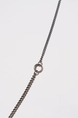 SILVER DOUBLE RING NECKLACE