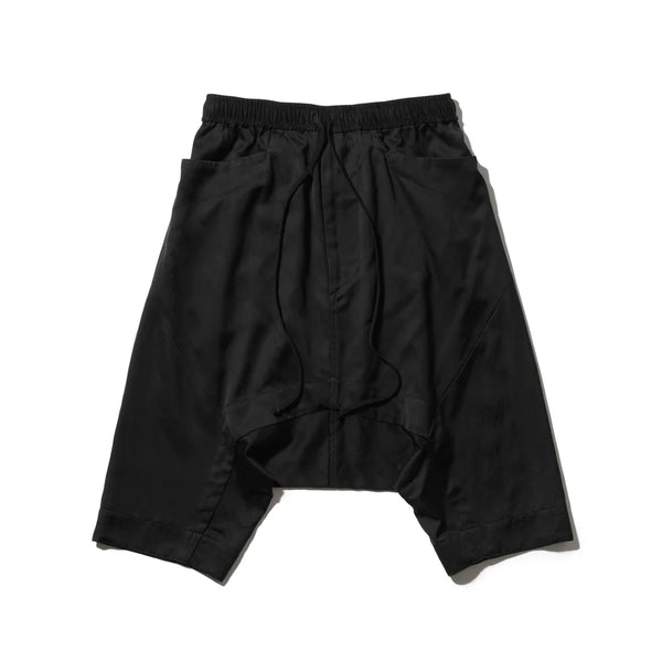 Black / Geometric Over Crotch Pants
