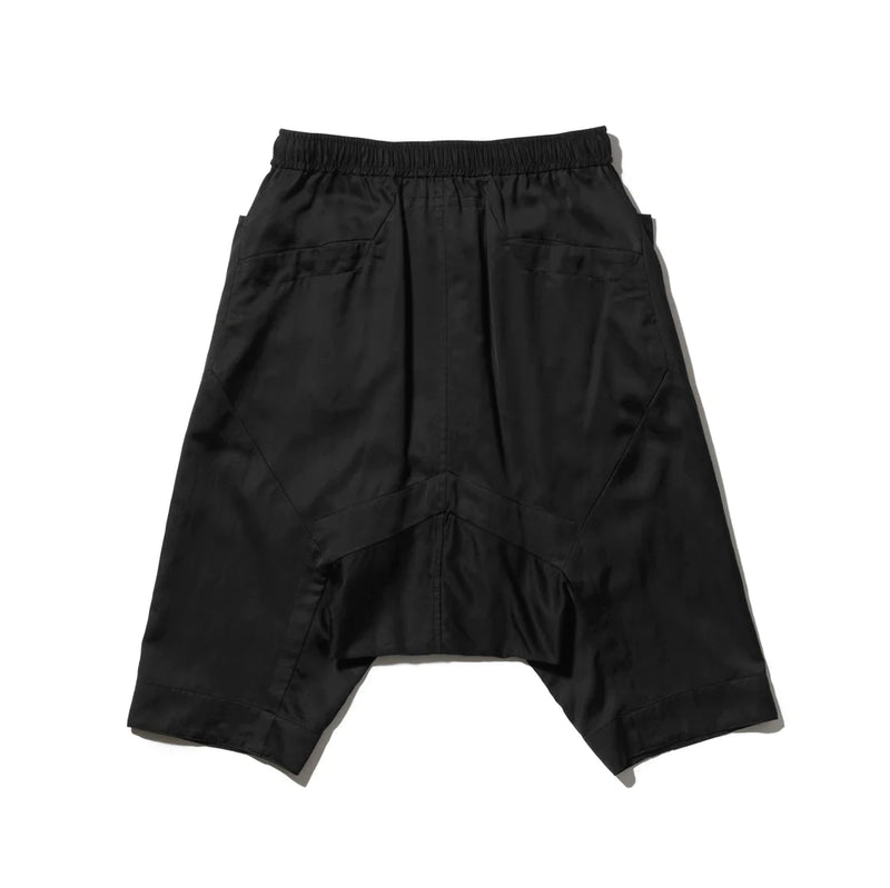 Black / Geometric Over Crotch Pants