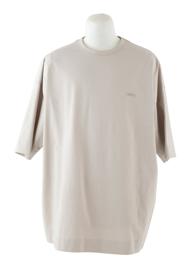 BEIGE GRAPHIC OVER FIT TSHIRT