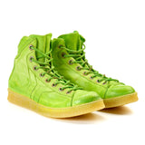 GRIT LIME MID DYED SNEAKERS