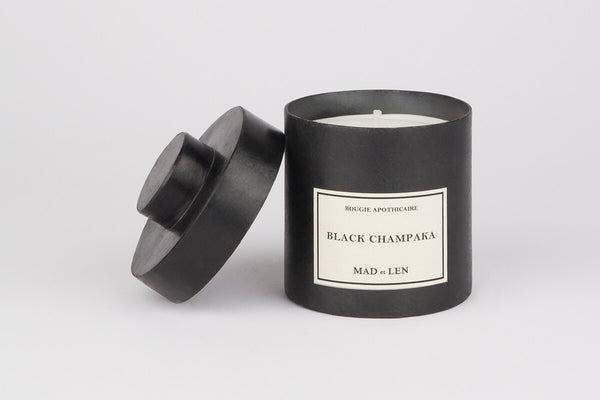 BOUGIE APOTHECAIRE CANDLE BLACK CHAMPAKA