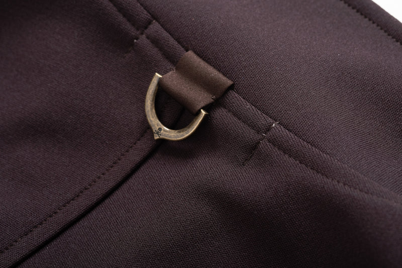 BROWN PATCH POCKET TRACK JACKET