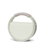 MINT GREEN/ CLEAR HOOP mini (PVC RECYCLED LEATHER)