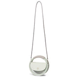 MINT GREEN/ CLEAR HOOP mini (PVC RECYCLED LEATHER)
