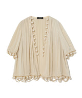 IVORY OPEN BLOUSE