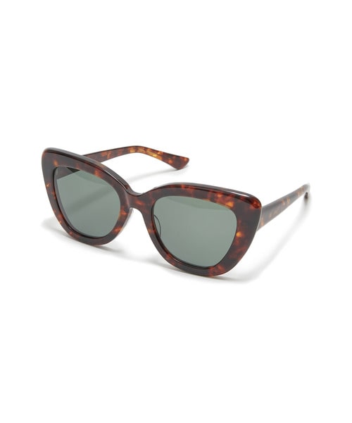 AMBER ACETATE SQUARE SUNGLASSES