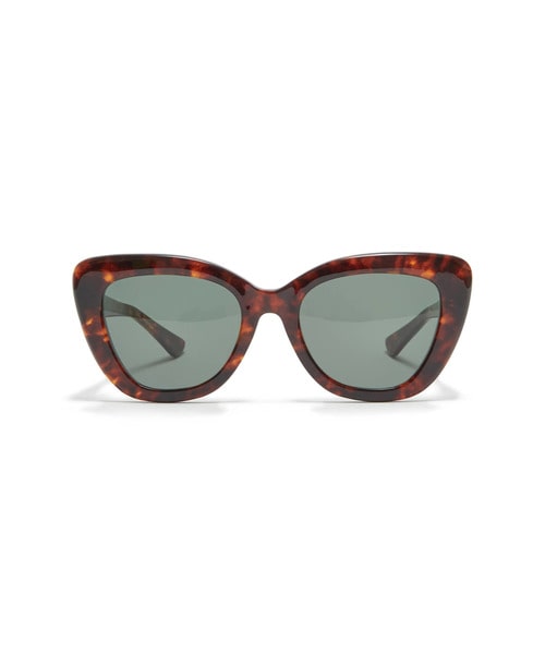 AMBER ACETATE SQUARE SUNGLASSES