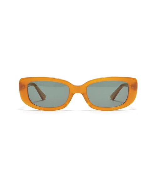 CAMEL ACETATE RECTANGLE SUNGLASSES