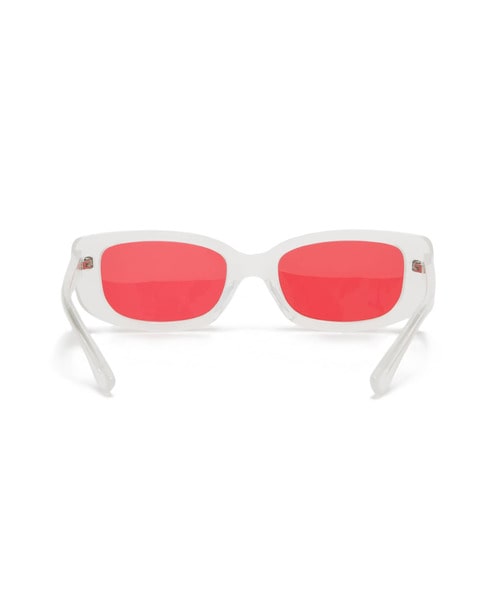 OFF WHITE ACETATE RECTANGLE SUNGLASSES