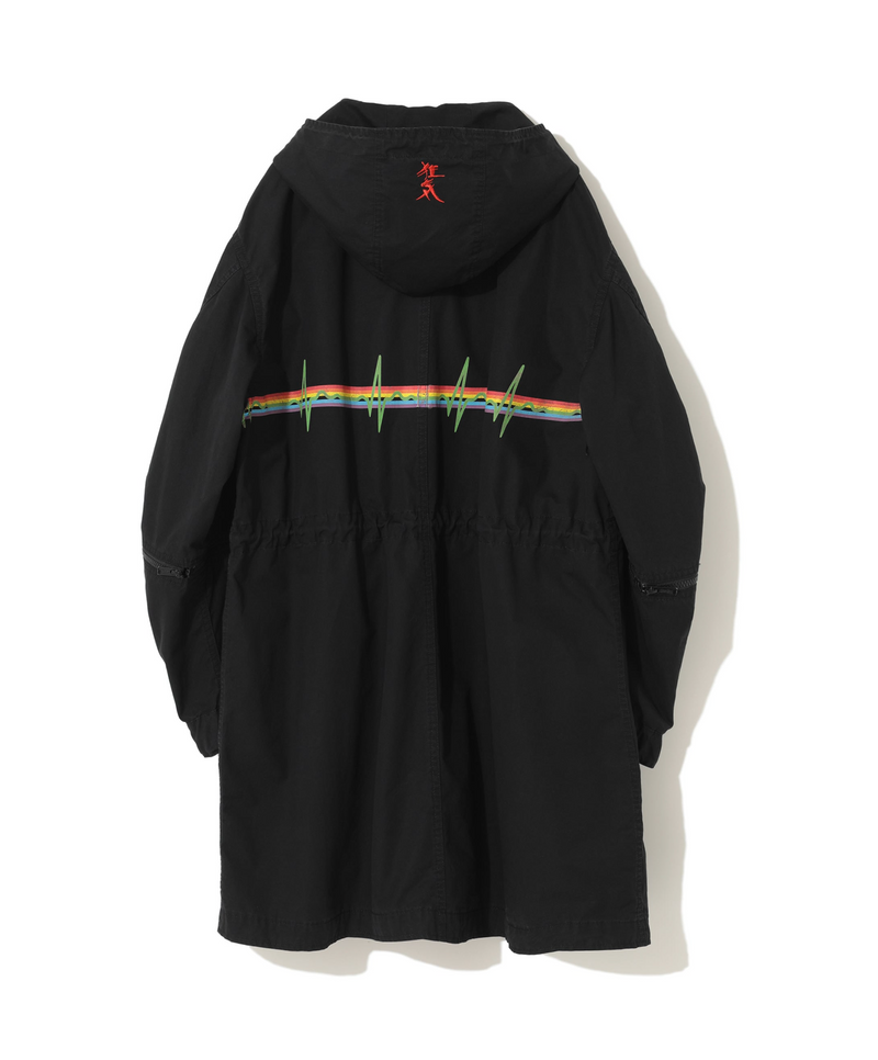 PINK FLOYD ALBUM ARTWORK PRINTED BLACK COAT