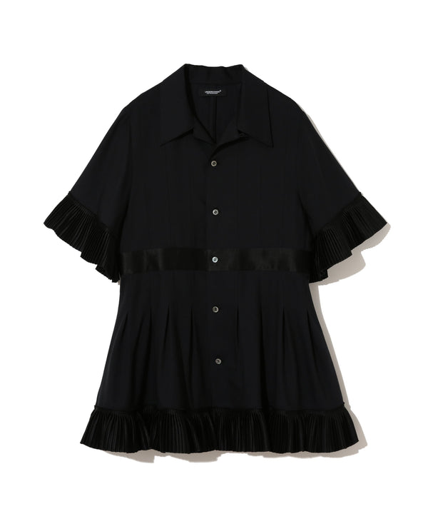 SHORT SLEEVES RUFFLE BLOUSE