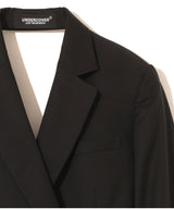 DOUBLE-BREASTED REAR-TIE BLAZER