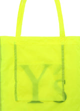 YELLOW RIPSTOP ECOBAG WITH POUCH